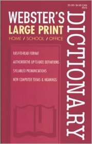 Webster's Large Print Dictionary
