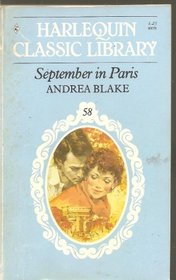 September in Paris (Harlequin Classic Library, No 58)