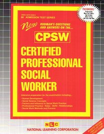 Certified Professional Social Worker (Cpsw (Admission Test Series)
