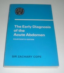 Early Diagnosis of the Acute Abdomen (Oxford Medical Publications)