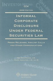 Informal Corporate Disclosure Under Federal Securities Law 2009