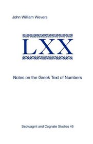 Notes On The Greek Text Of Numbers