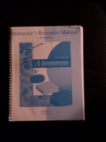 Instructors Resource Manual To Accompany Mathematics for Elementary Teachers Sixth Edition