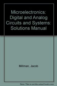 Microelectronics: Digital and Analog Circuits and Systems: Solutions Manual