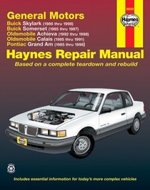 Haynes General Motors N-Cars Automotive Repair Manual: Buick Skylark (1986-1998), Buick Somerset (1985-1987), Oldsmobile Achieva (1992-1998), ... Pontiac (Hayne's Automotive Repair Manual)