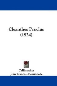 Cleanthes Proclus (1824) (Greek Edition)