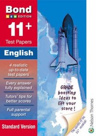 Bond 11+ Test Papers English: Standard (Bond Assessment Papers)