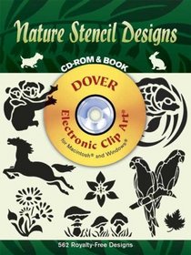 Nature Stencil Designs CD-ROM and Book (Dover Pictorial Archives)