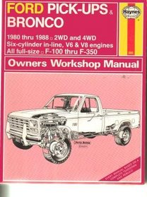 Ford pick-ups & Bronco owners workshop manual (Owners workshop manual)