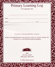 Primary Learning Log for Language Arts