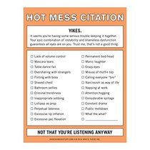 Knock Knock Hot Mess Citation Nifty Note Pad