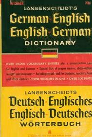 Langenscheidt's German-English English-German Dictionary / Langenscheidts Deutsch-Englisches Englisch-Deutsches Worterbuch