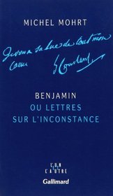 Benjamin, ou, Lettres sur linconstance