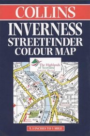 Collins Inverness Streetfinder Colour Map: 5.3 Inches to 1 Mile