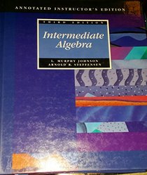 Intermediate Algebra: Annotated Instructor's Edition