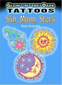 Glow-in-the-Dark Tattoos Sun, Moon, Stars