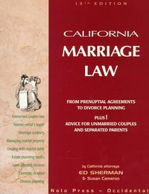 California Marriage Law (California Marriage Law, 13th ed)