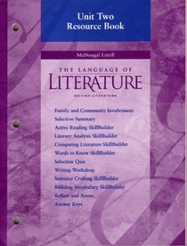 Unit Two Resource Book (The Language of Literature: British Literature)