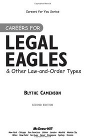 Careers for Legal Eagles  Other Law-and-Order Types, Second edition (Careers for You Series)