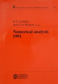 Numeric Analys 1991 (Pitman Research Notes in Mathematics Series)