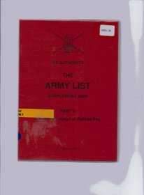 Army List, Part II (Pt. 2)