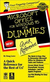 Microsoft Office for Windows 95 for Dummies Quick Reference