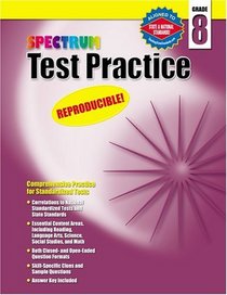 Spectrum Test Practice, Grade 8