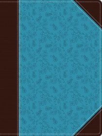 NIV, Journal the Word Bible, Leathersoft, Brown/Blue, Red Letter Edition, Comfort Print: Reflect, Take Notes, or Create Art Next to Your Favorite Verses