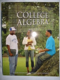 College Algebra, Math 123, with CD-ROM - Custom Edition for Fayetteville State University