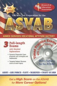 ASVAB w/CD-ROM (REA)-The Best Test Prep (Test Preps)
