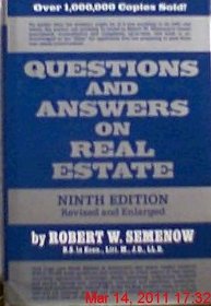 Questions and answers on real estate