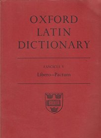 Oxford Latin Dictionary Fascicle 5 Ed Glare