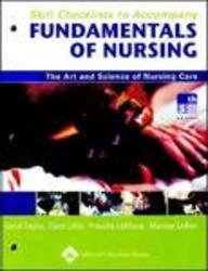 Skill Checklists to Accompany Fundamentals of Nursing: The Art and Science of Nursing Care