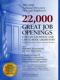 1997-1998 National Directory of Legal Employers