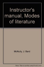 Instructor's manual, Modes of literature