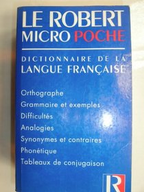 Micro Robert Poche Dictionnaire de la Langue Franaise (French Edition)
