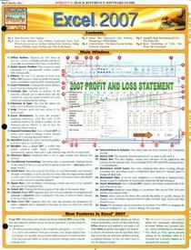 Excel 2007 Quick Study Reference Guide (Quick Study Computer)