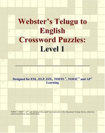 Webster's Telugu to English Crossword Puzzles: Level 1