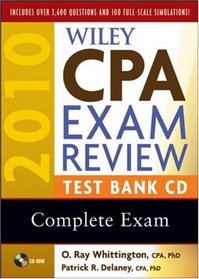 Wiley CPA Exam Review 2010 Test Bank CD - Complete Set