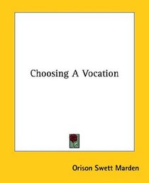 Choosing A Vocation