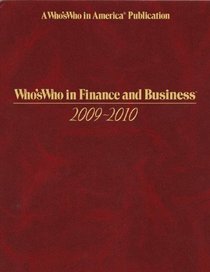 Whos Who in Finance and Business 2009-2010 -37th Edition (Who's Who in Finance and Business)