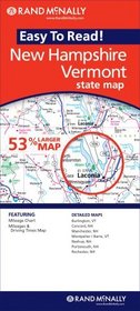 Rand McNally Easy to Read New Hampshire/Vermont