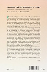 La grande pitie des monuments de France: Debats parlementaires, 1960-1968 (Textes et perspectives) (French Edition)