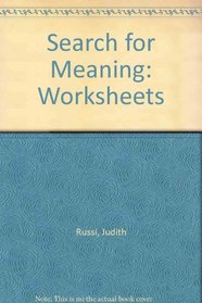 Search for Meaning: Pupils Worksheet Masters