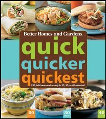 Quick, Quicker, Quickest: 350 delicious meals ready in 20, 30, or 40 minutes!