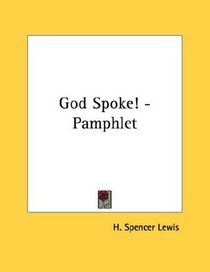 God Spoke! - Pamphlet