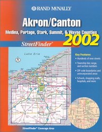 Rand McNally Akron/Canton StreetFinder: Medina, Portage, Stark, Summit, & Wayne Counties (Rand McNally Streetfinder)