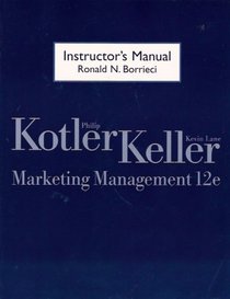 Instructor's Manual for Marketing Management