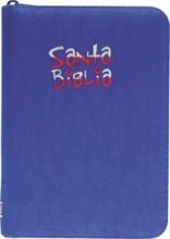 RVR 1960 Bible Cloth w/Concordance & Zipper Blue (Spanish Edition)