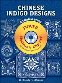 Chinese Indigo Designs CD-ROM and Book